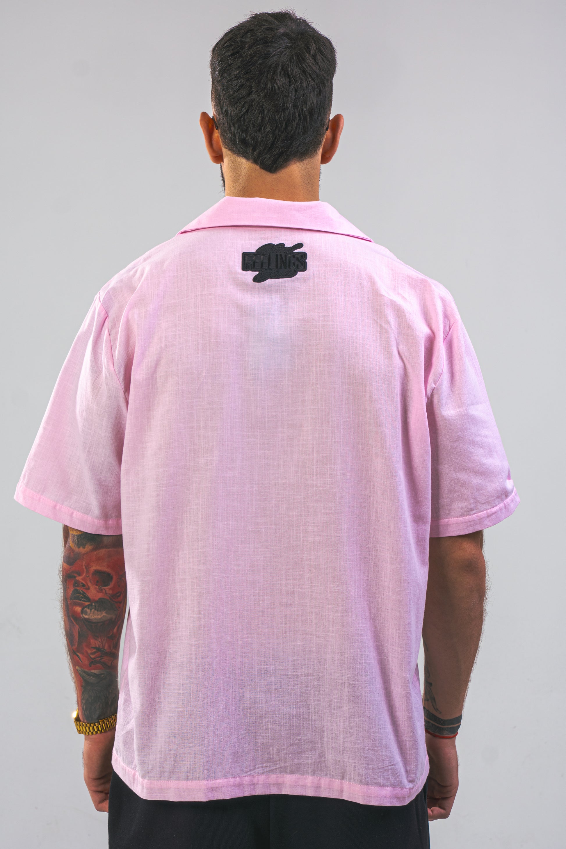 Pink Linen Summer Shirt
