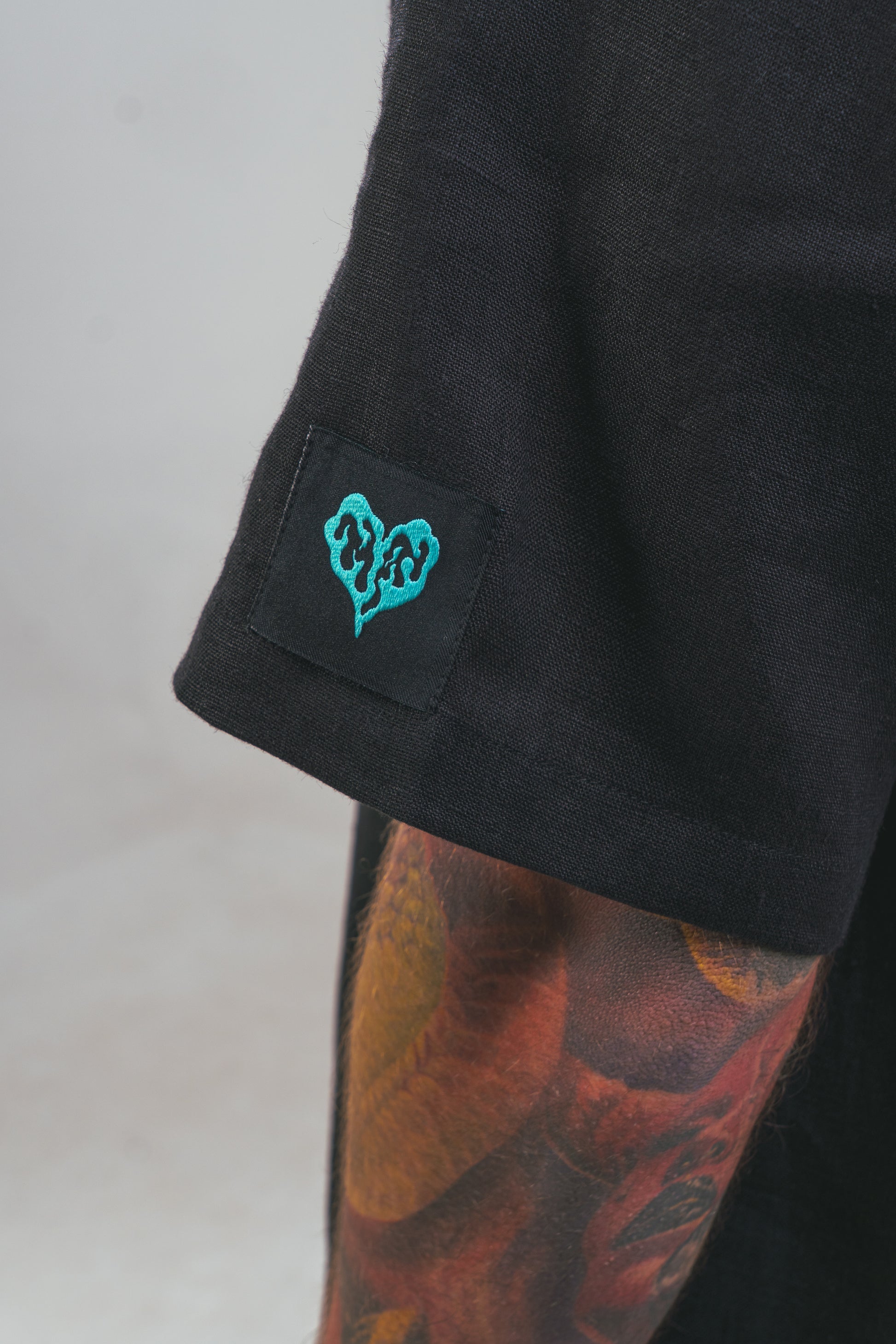 Black Linen Summer Set
